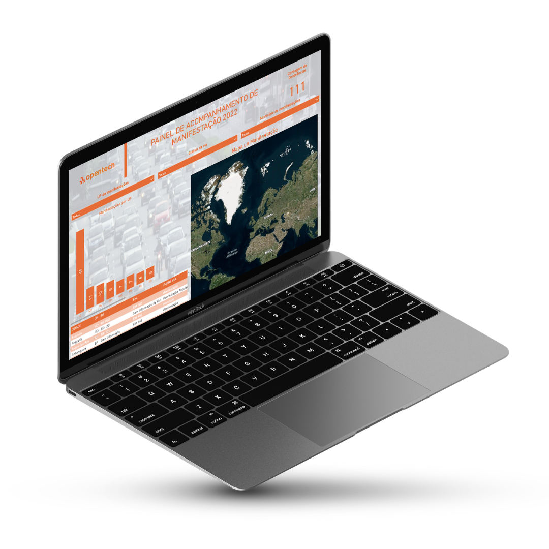 Dashboard Paralisação nas Estradas